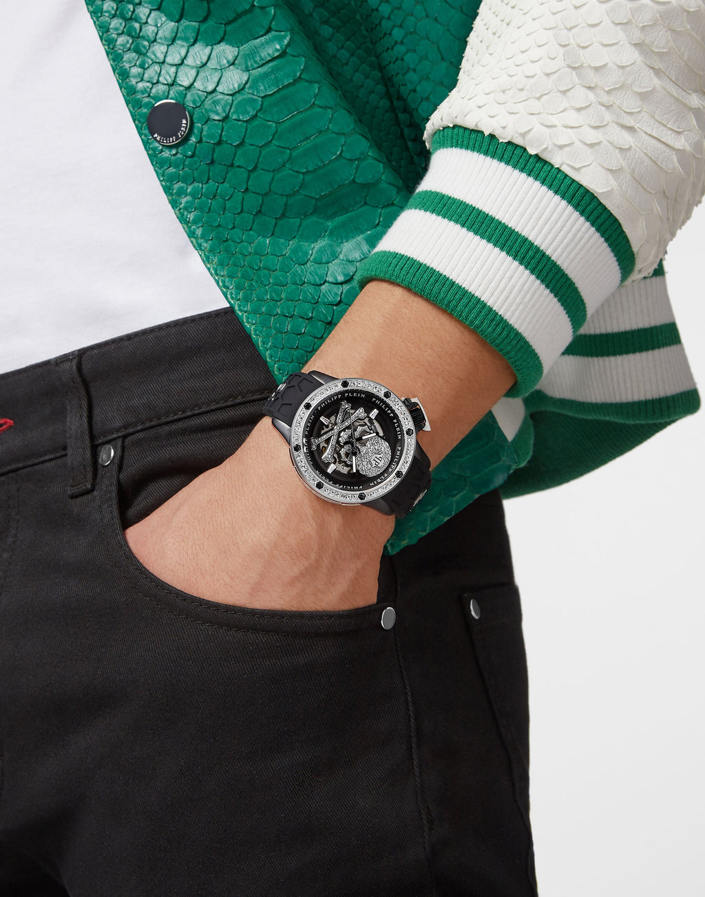Philipp Plein Hyper $Port Men's Silver Watch