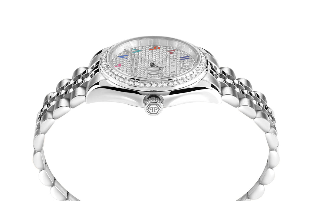 Philipp Plein Rock Couture Ladies White Watch