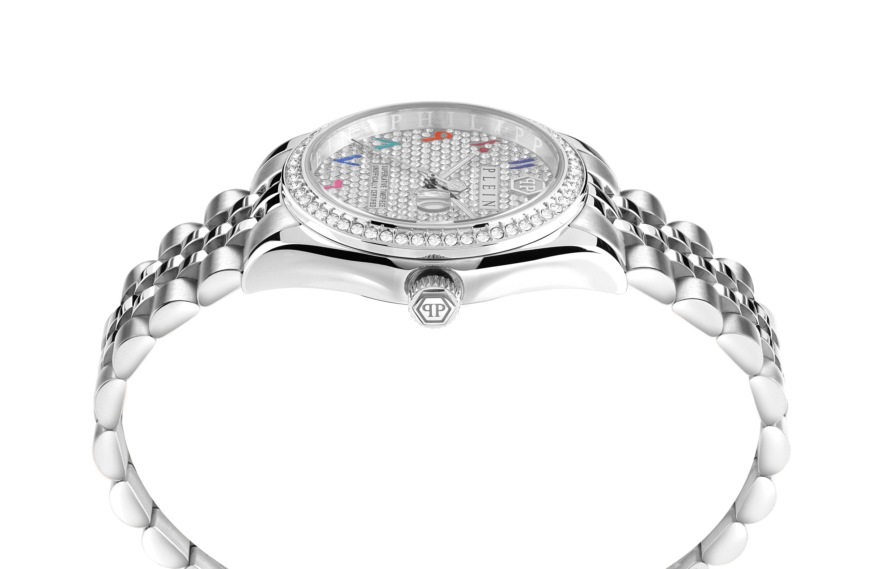 Philipp Plein Rock Couture Ladies White Watch