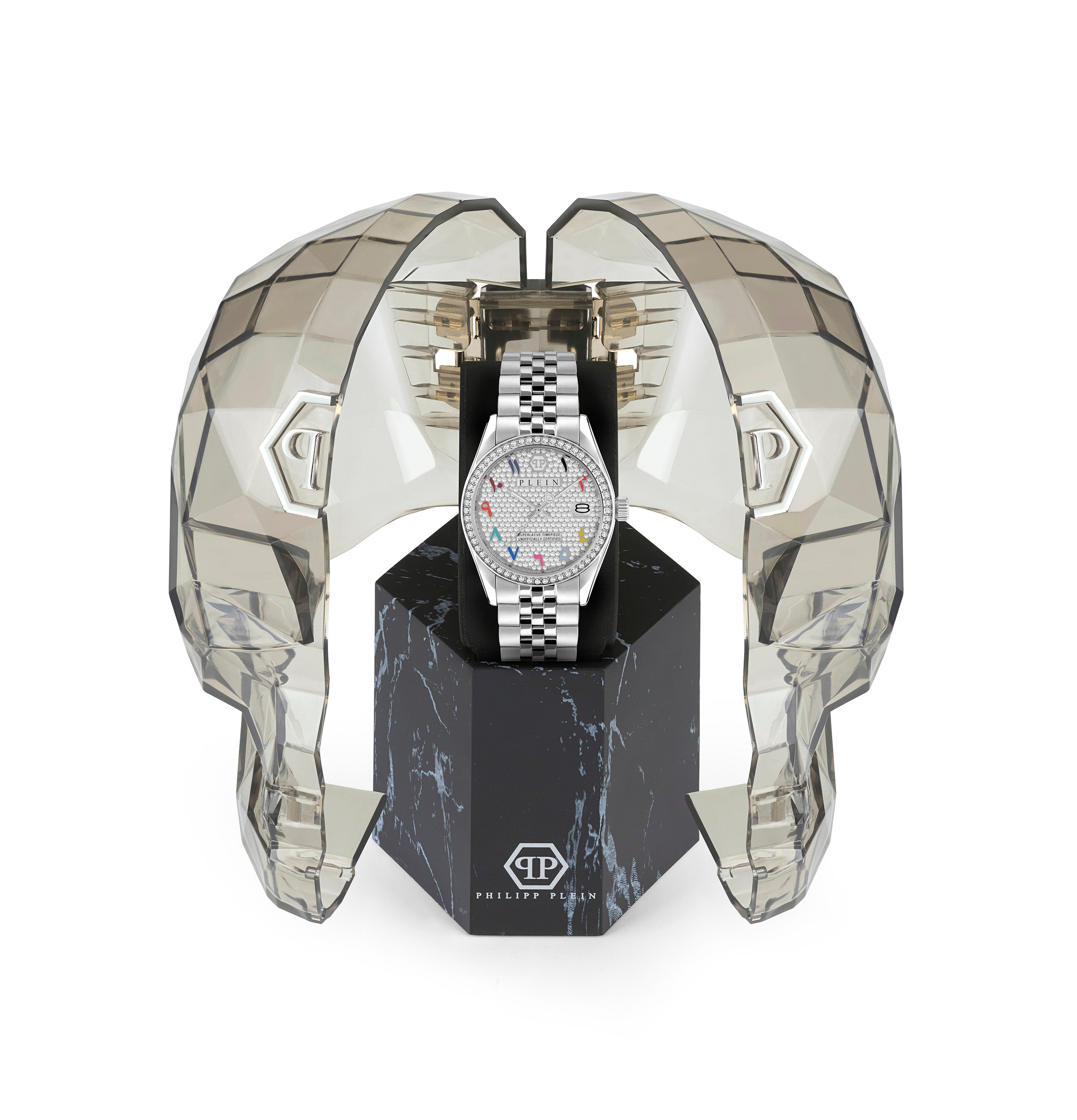 Philipp Plein Rock Couture Ladies White Watch