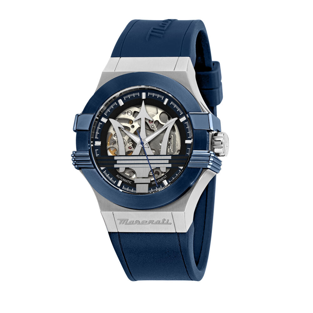 Maserati Potenza Auto Men's Silver Watch