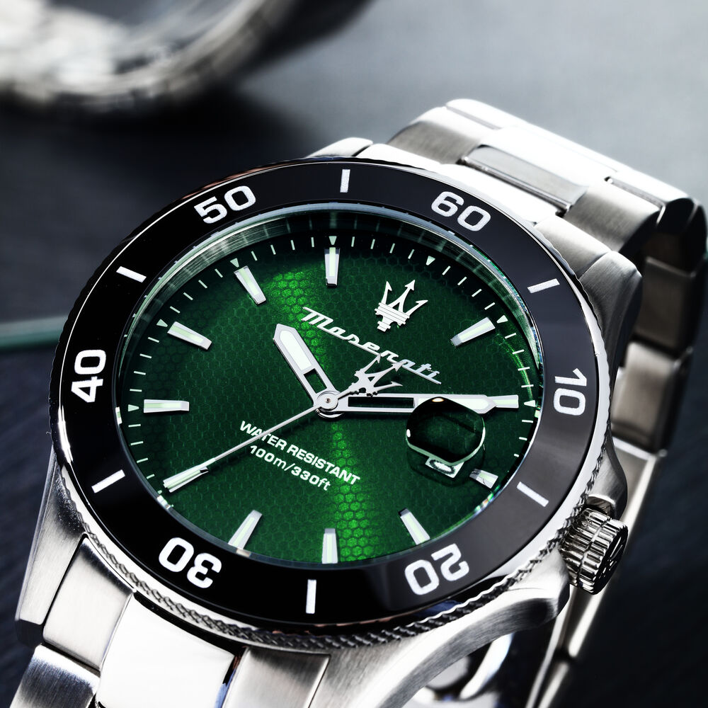 Maserati Competizione  Men's Green Watch