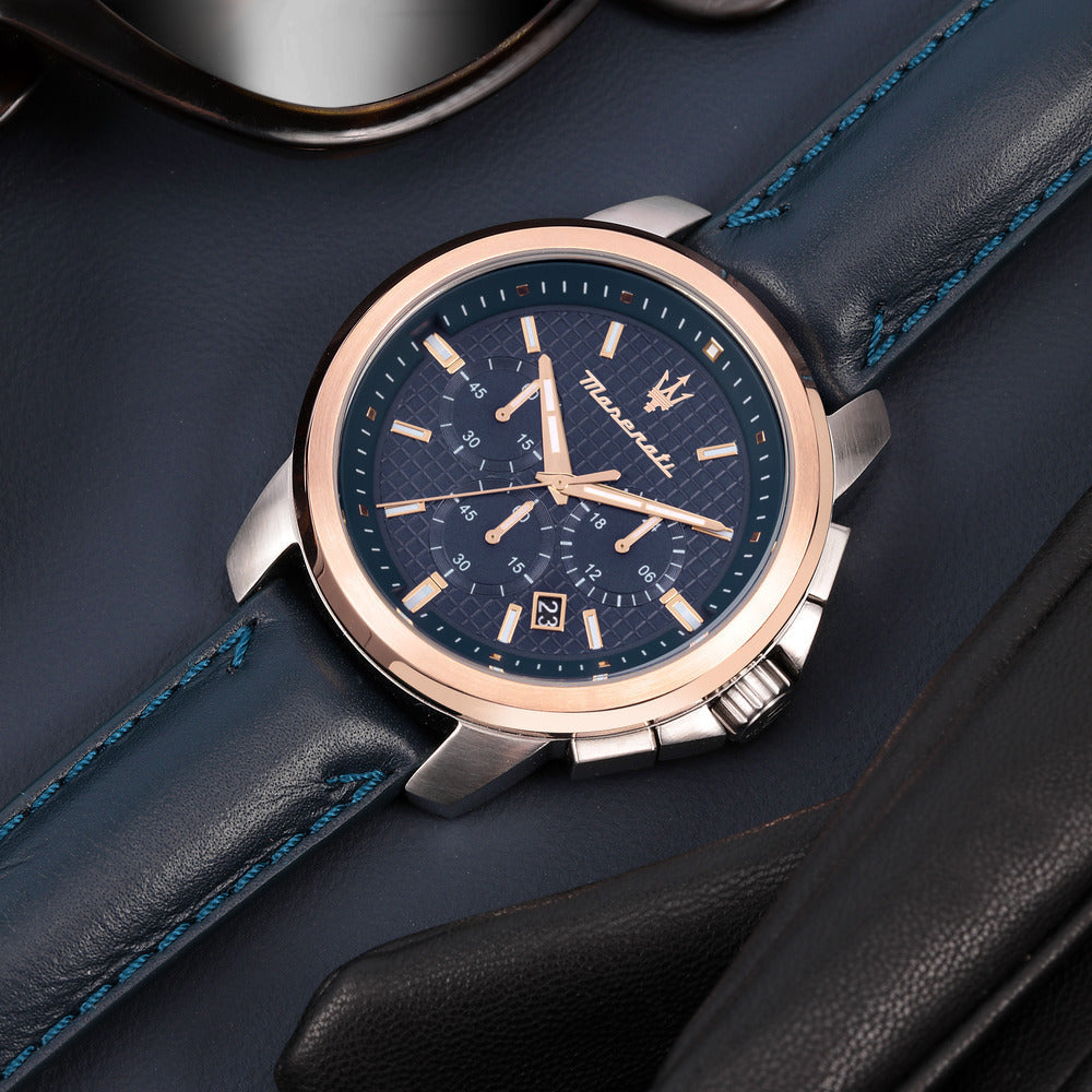 Maserati Successo Men's Blue Watch