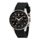 Maserati Men's Black Sfida Watch