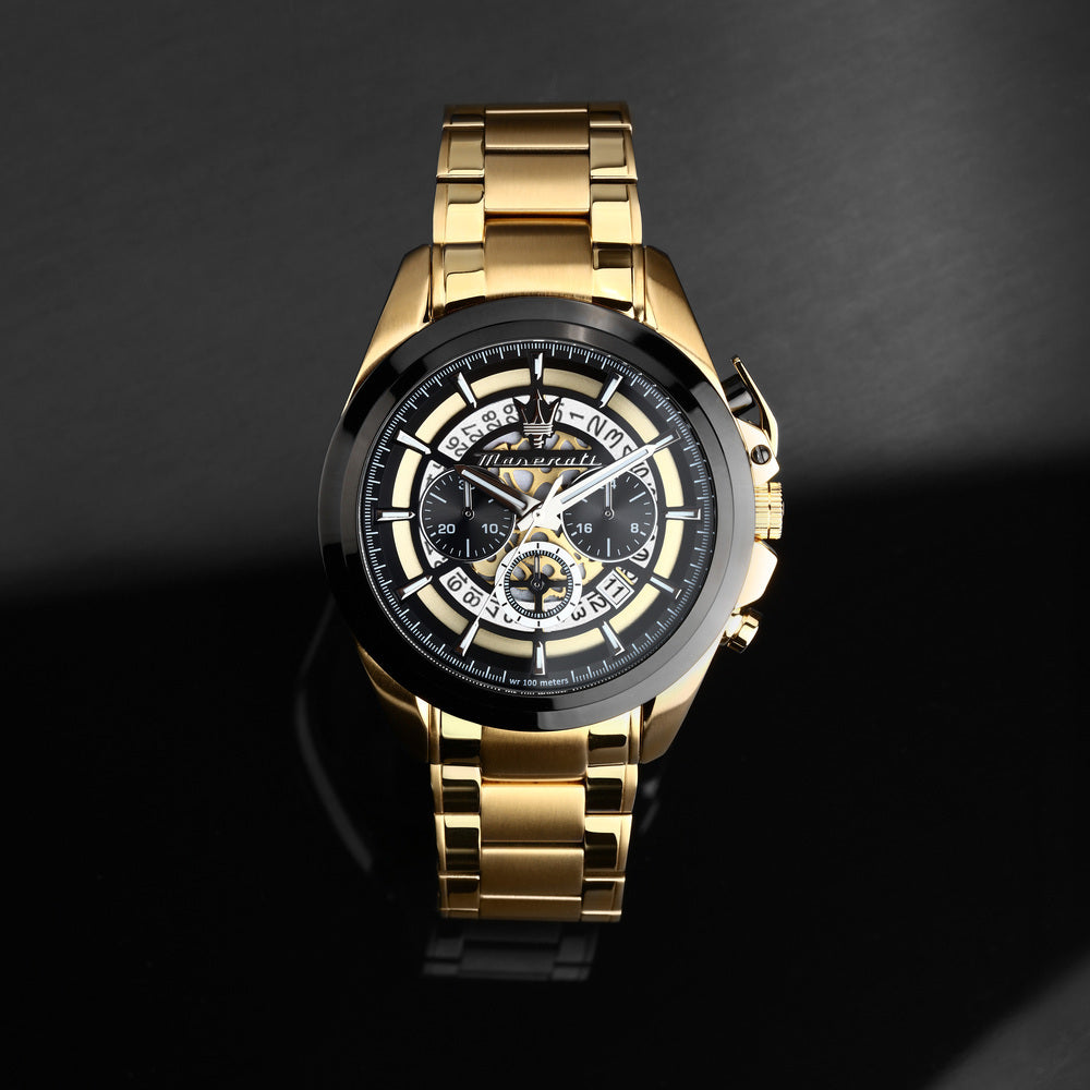 Maserati Traguardo  Men's Black Watch