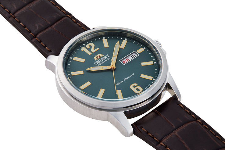 Orient Men's Green Day-Date Automatic Watch RA-AA0C06E