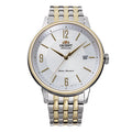 Orient Men's Silver Yellow Gold Automatic Watch RA-AC0J07S