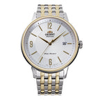 Orient Men's Silver Yellow Gold Automatic Watch RA-AC0J07S
