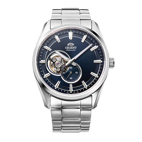 Orient Open Heart Men's Silver Watch