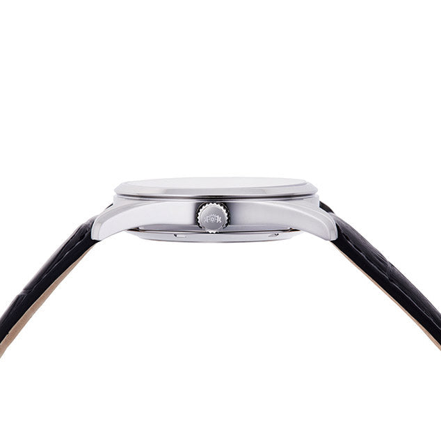 Orient Semi Skeleton Open Heart Men's Black Watch