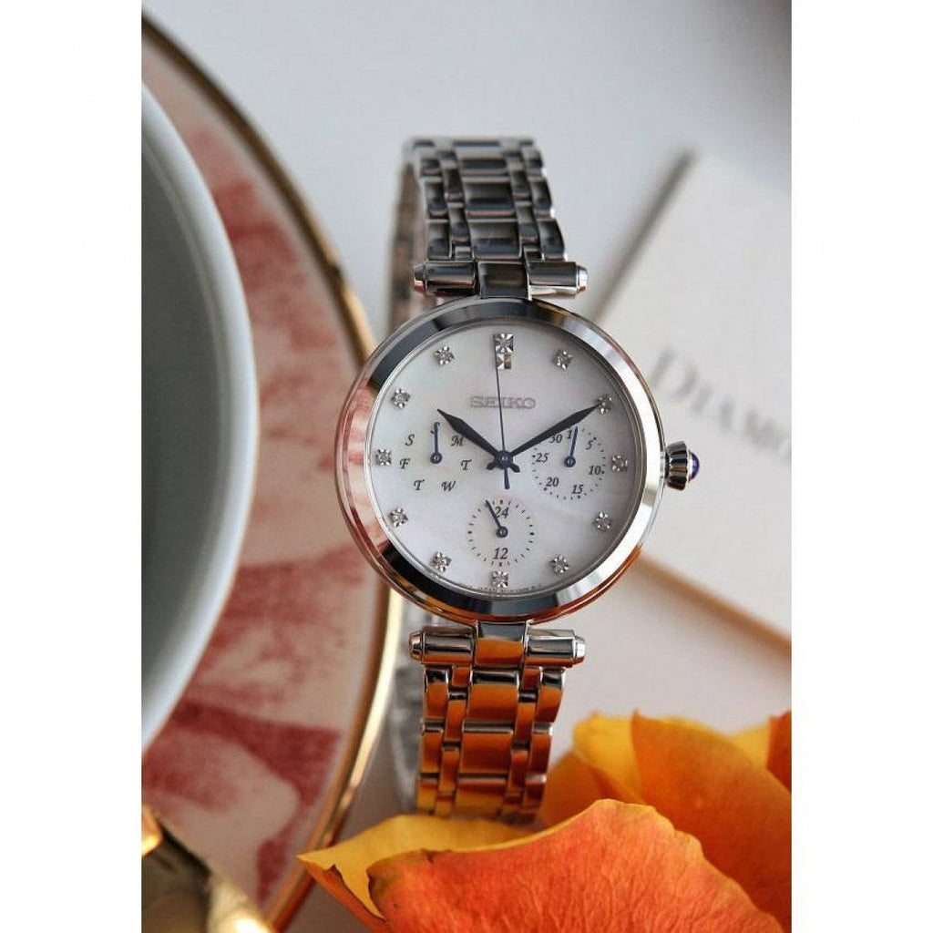 Seiko Caprice 12 Diamonds Classic White Ladies Watch