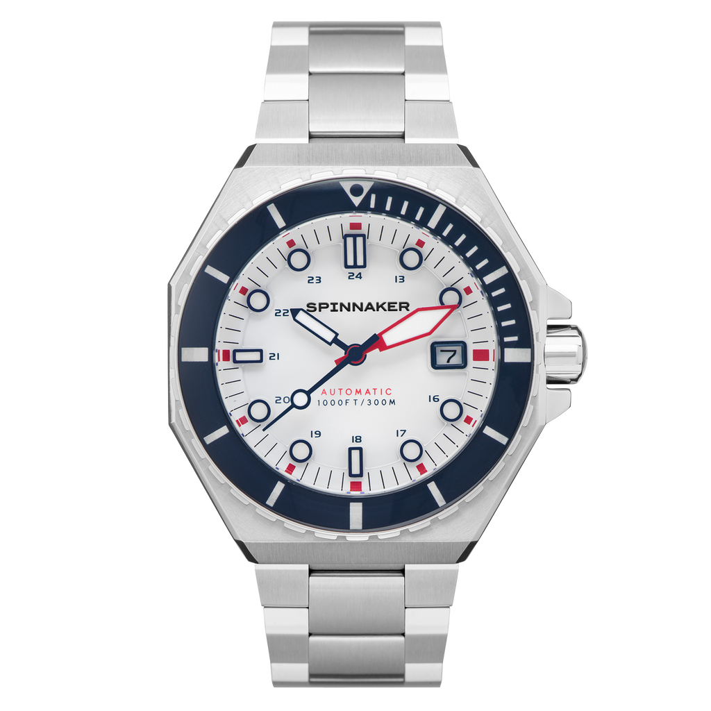Spinnaker Dumas Men’s White Automatic Diver Watch