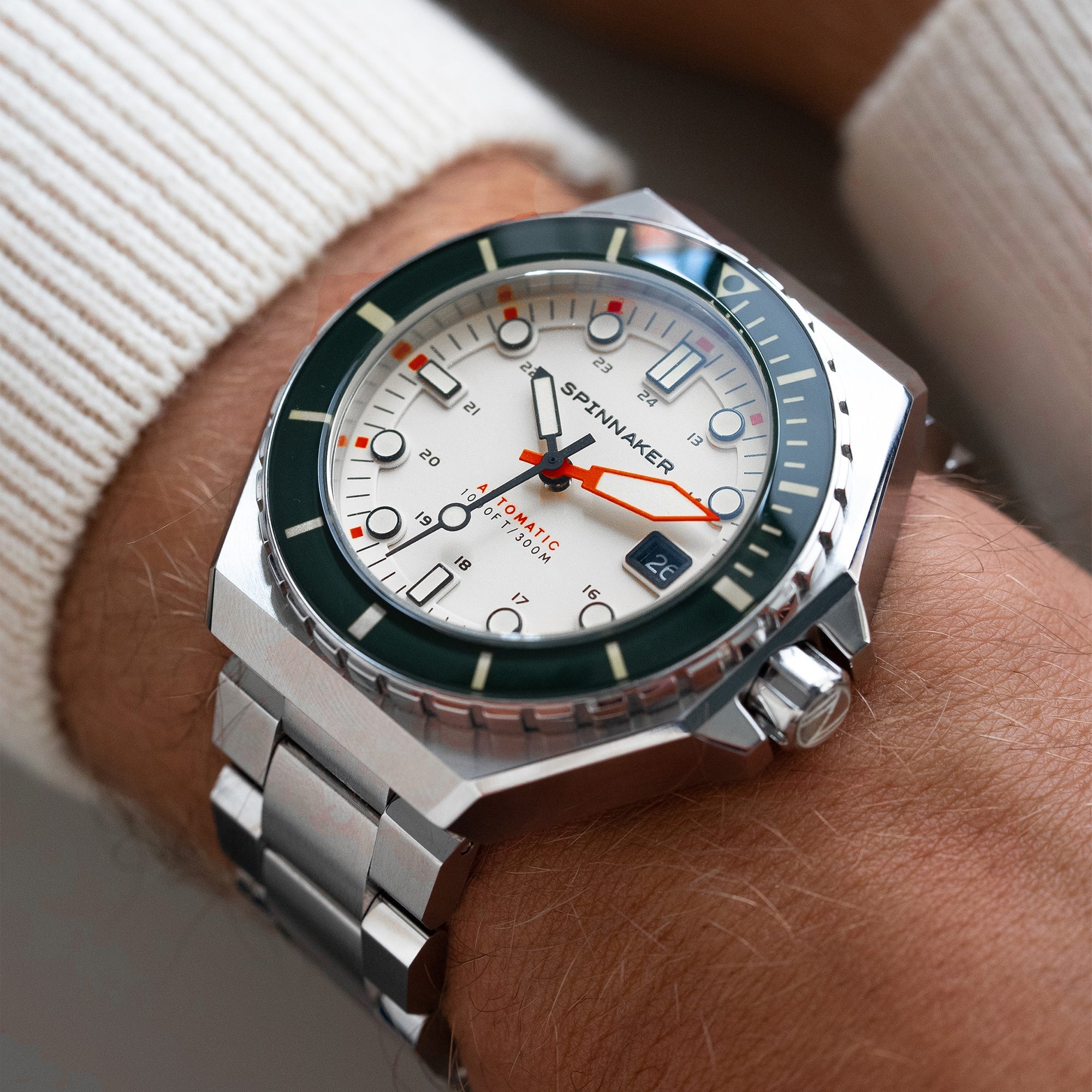 Spinnaker Dumas Men’s White Automatic Diver Watch