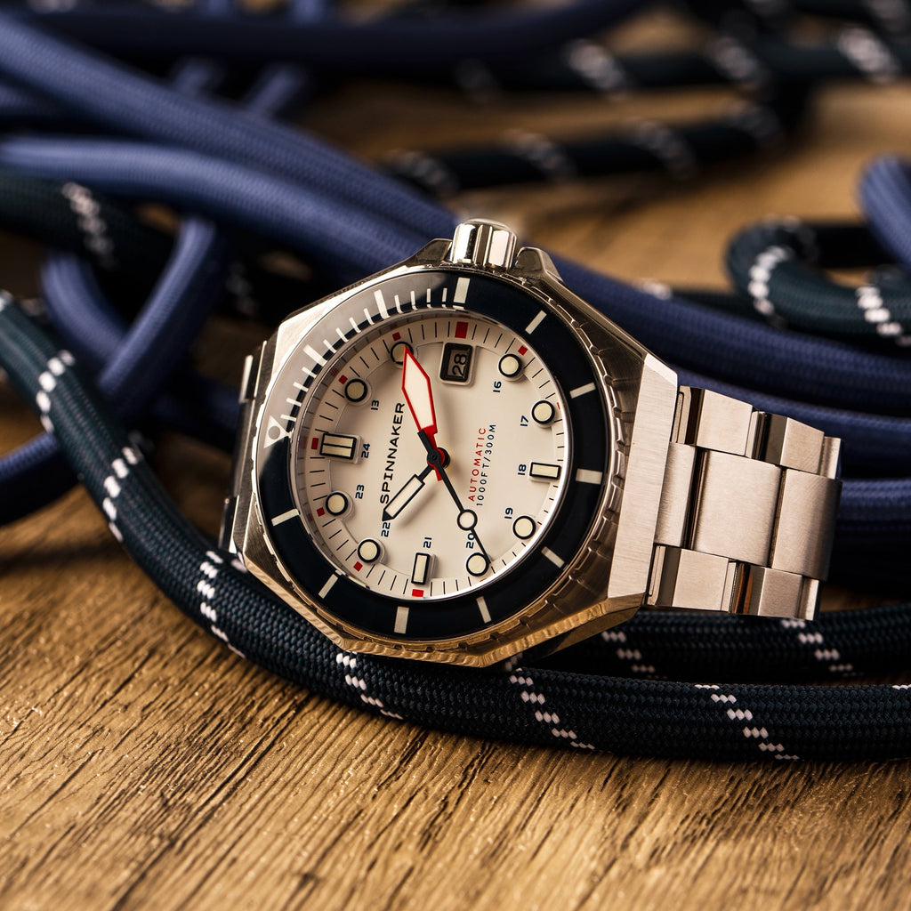 Spinnaker Dumas Men’s White Automatic Diver Watch