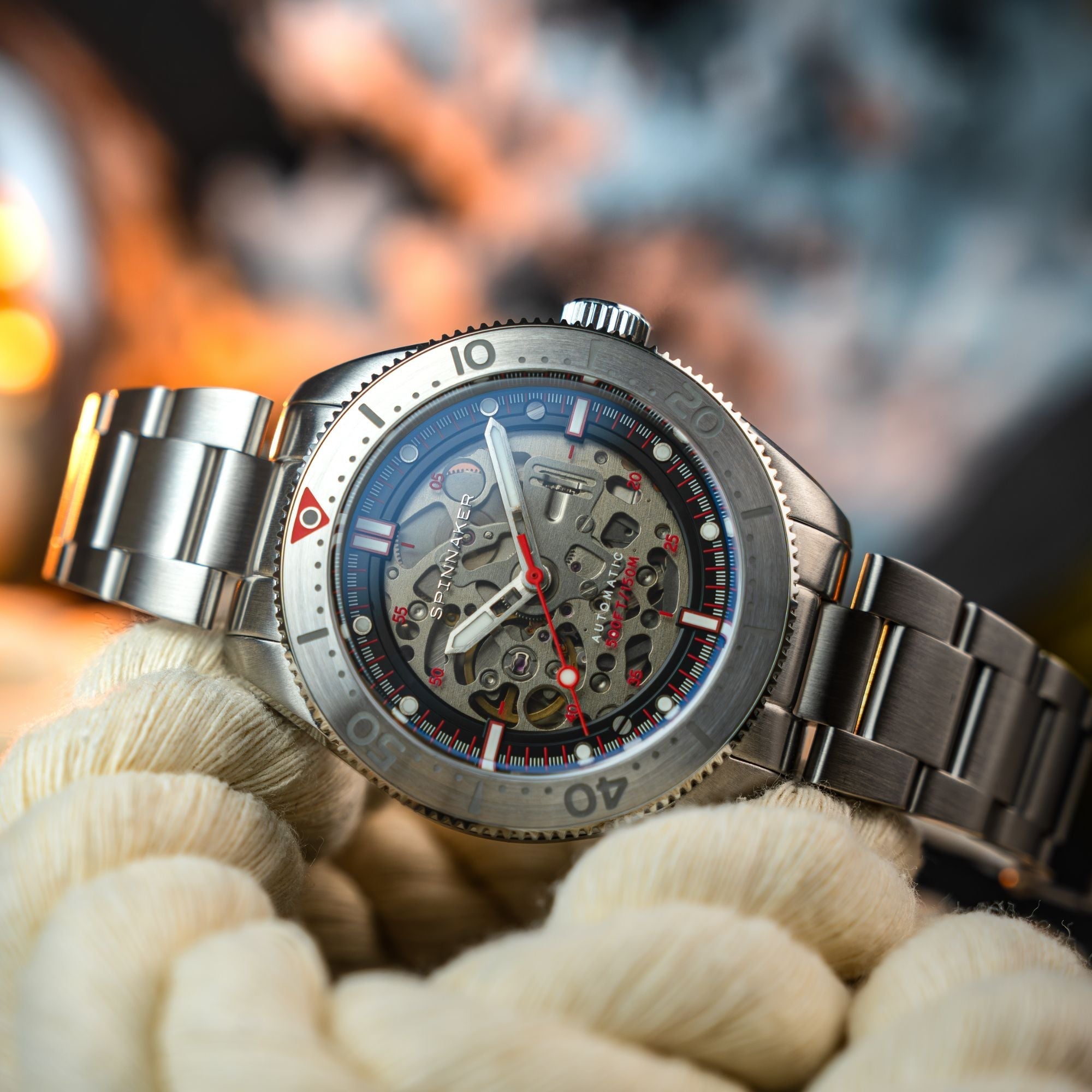Spinnaker Croft 42 Skeleton Men's Black Watch