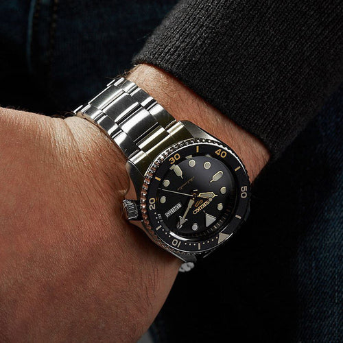 Seiko 5 Sports Men's Black Automatic Watch