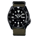 Seiko Men's Green Black 5 Sports Watch