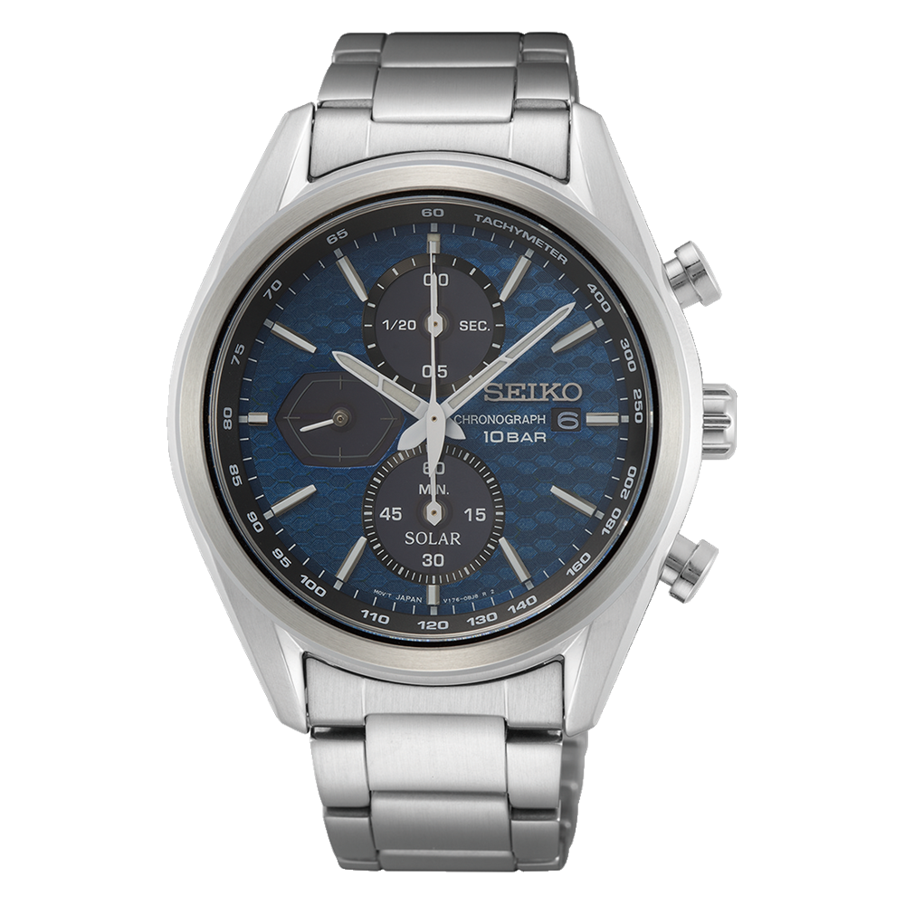 Seiko Solar Men's Blue Watch