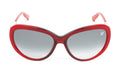Swarovski Destiny Oversized Women's Sunglasses Red Full Rim Grey