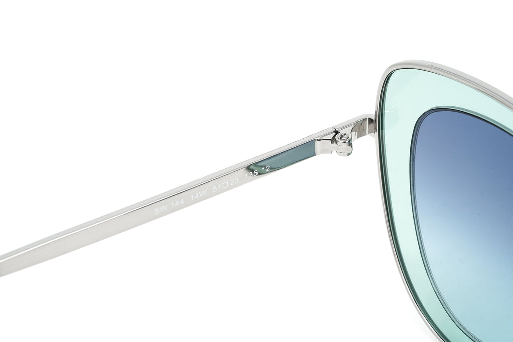 Swarovski Women's Sunglasses Cat Eye Green Blue