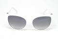 Swarovski Women's Sunglasses Oval Cat Eye White Gradient Grey