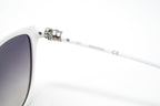 Swarovski Women's Sunglasses Oval Cat Eye White Gradient Grey