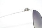 Swarovski Women's Sunglasses Oval Cat Eye White Gradient Grey