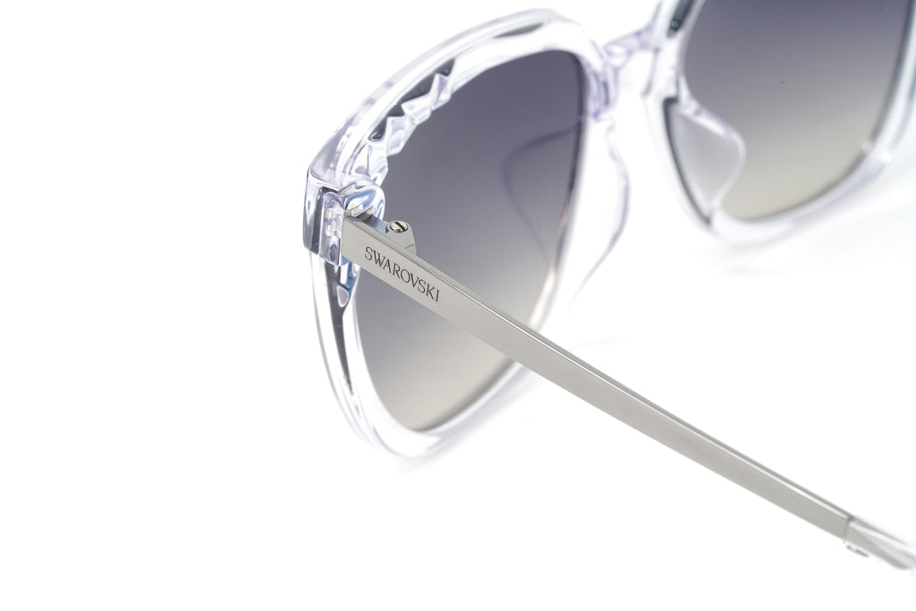Swarovski Women's Sunglasses Square Translucent