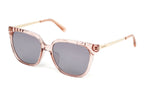 Swarovski Women's Sunglasses Square Translucent Pink