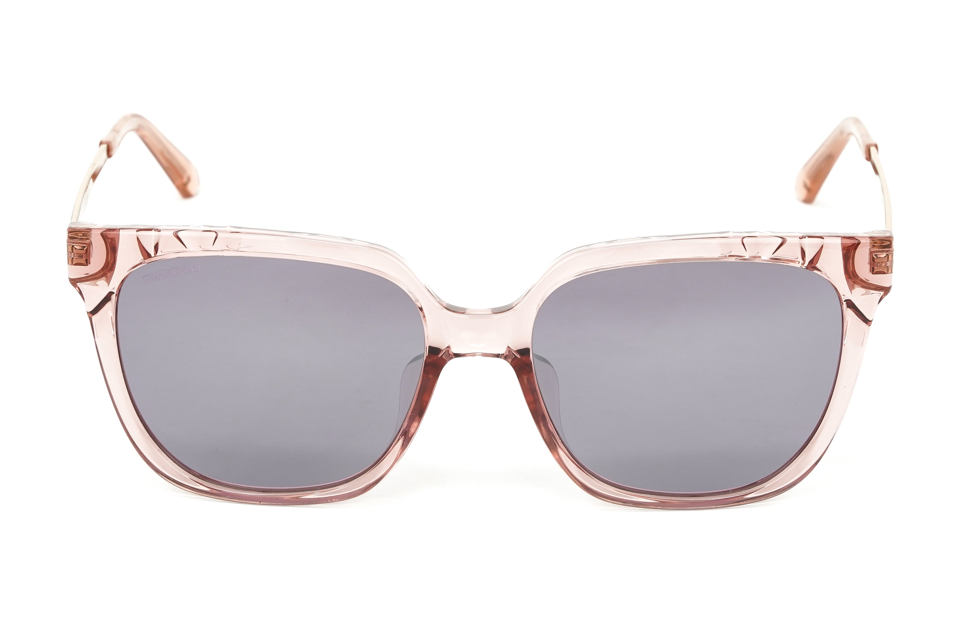 Swarovski Women's Sunglasses Square Translucent Pink