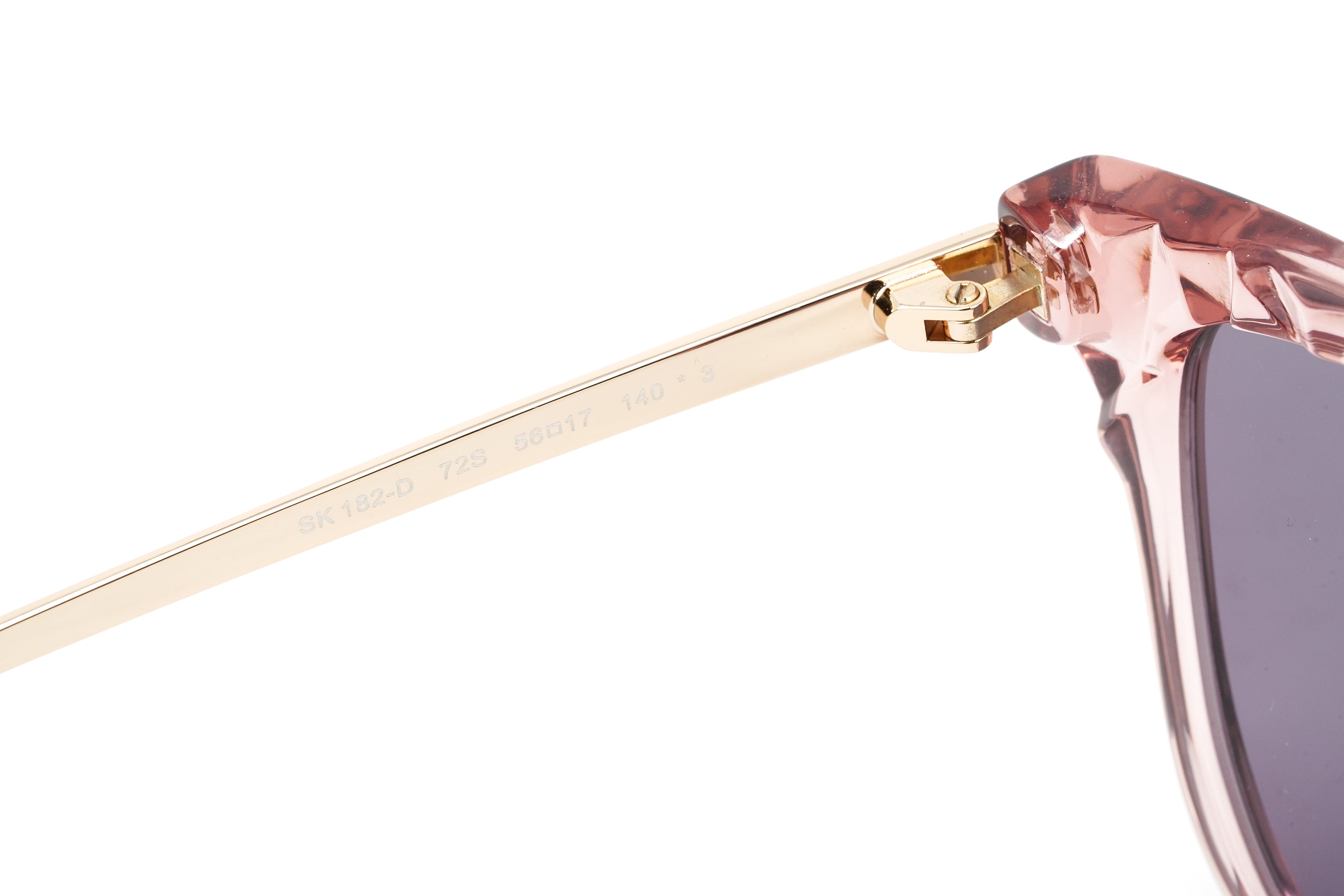 Swarovski Women's Sunglasses Square Translucent Pink