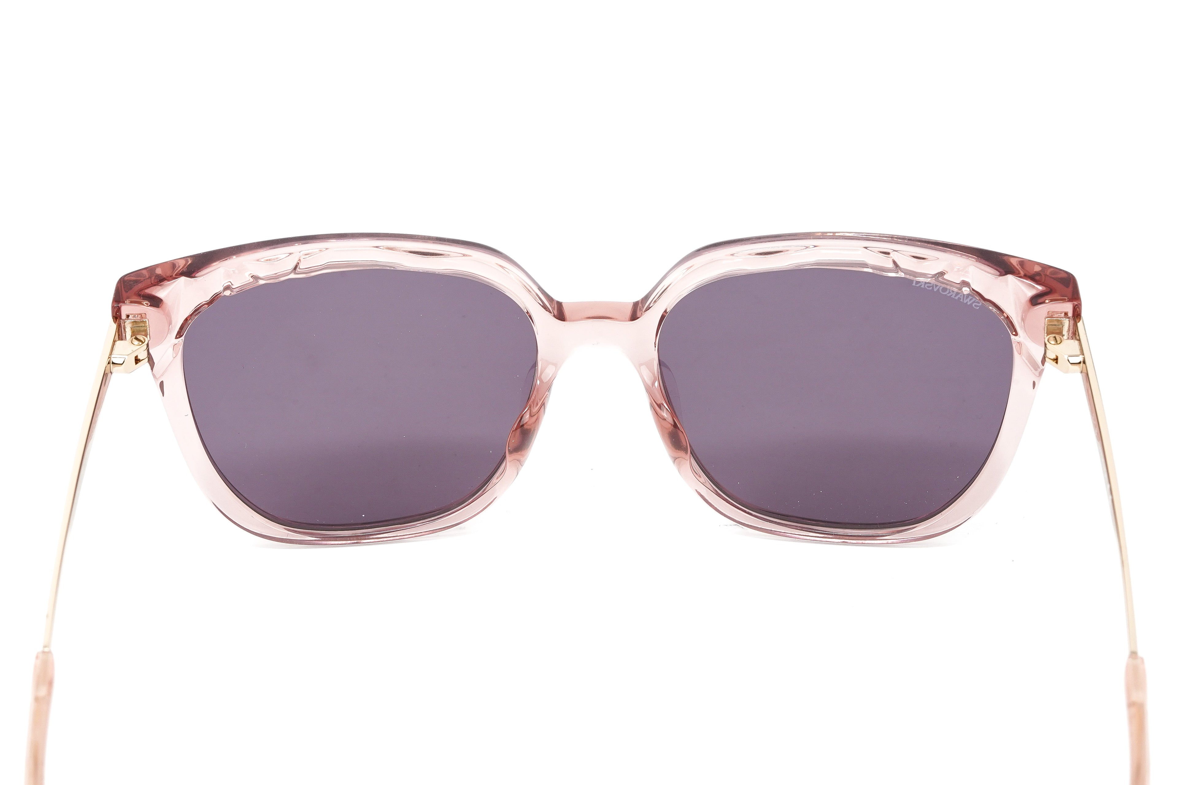 Swarovski Women's Sunglasses Square Translucent Pink
