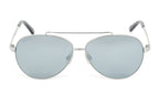 Swarovski Unisex Sunglasses Pilot Silver Mirrored Grey