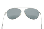 Swarovski Unisex Sunglasses Pilot Silver Mirrored Grey
