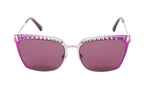 Swarovski Women's Sunglasses Square Browline Pink