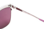 Swarovski Women's Sunglasses Square Browline Pink