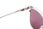 Swarovski Women's Sunglasses Square Browline Pink