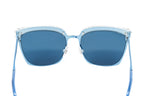Swarovski Women's Sunglasses Square Browline Blue