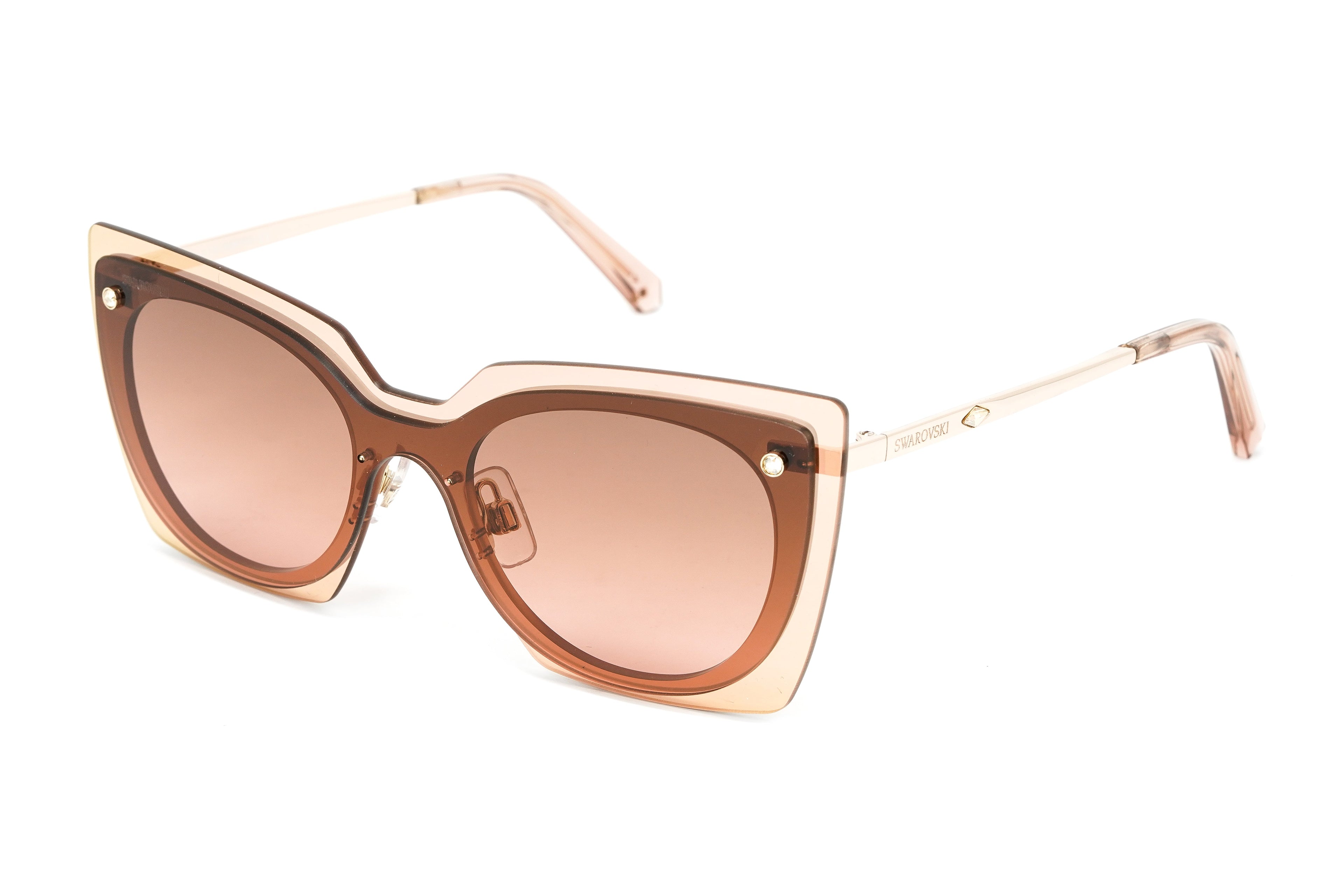 Swarovski Women's Sunglasses Square Rose Gold