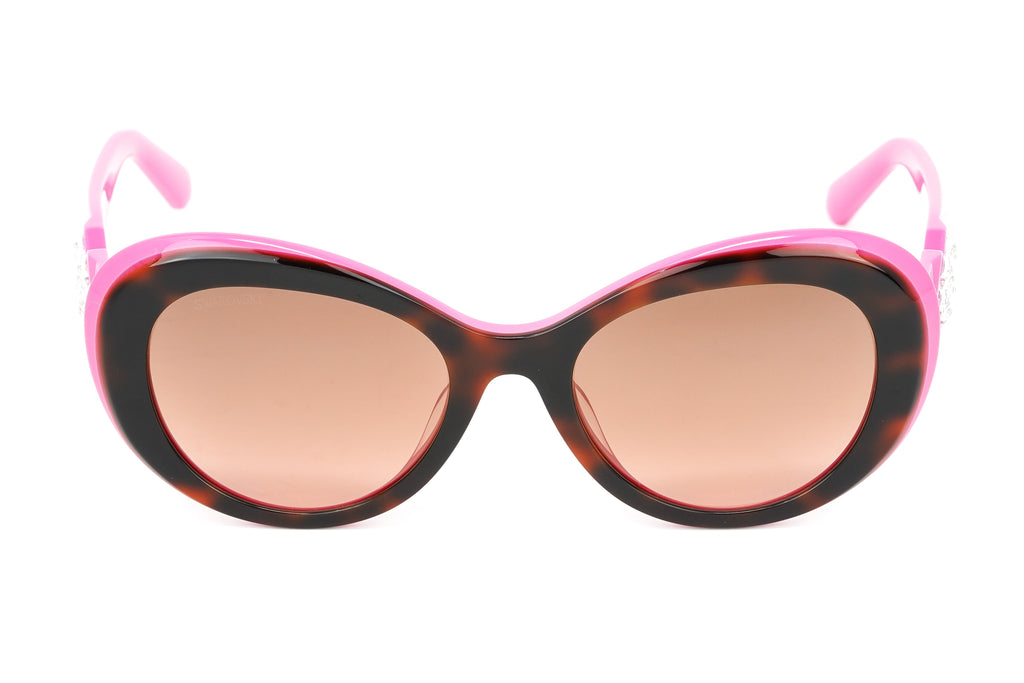 Swarovski Women's Sunglasses Oval Cat Eye Tortoise Pink