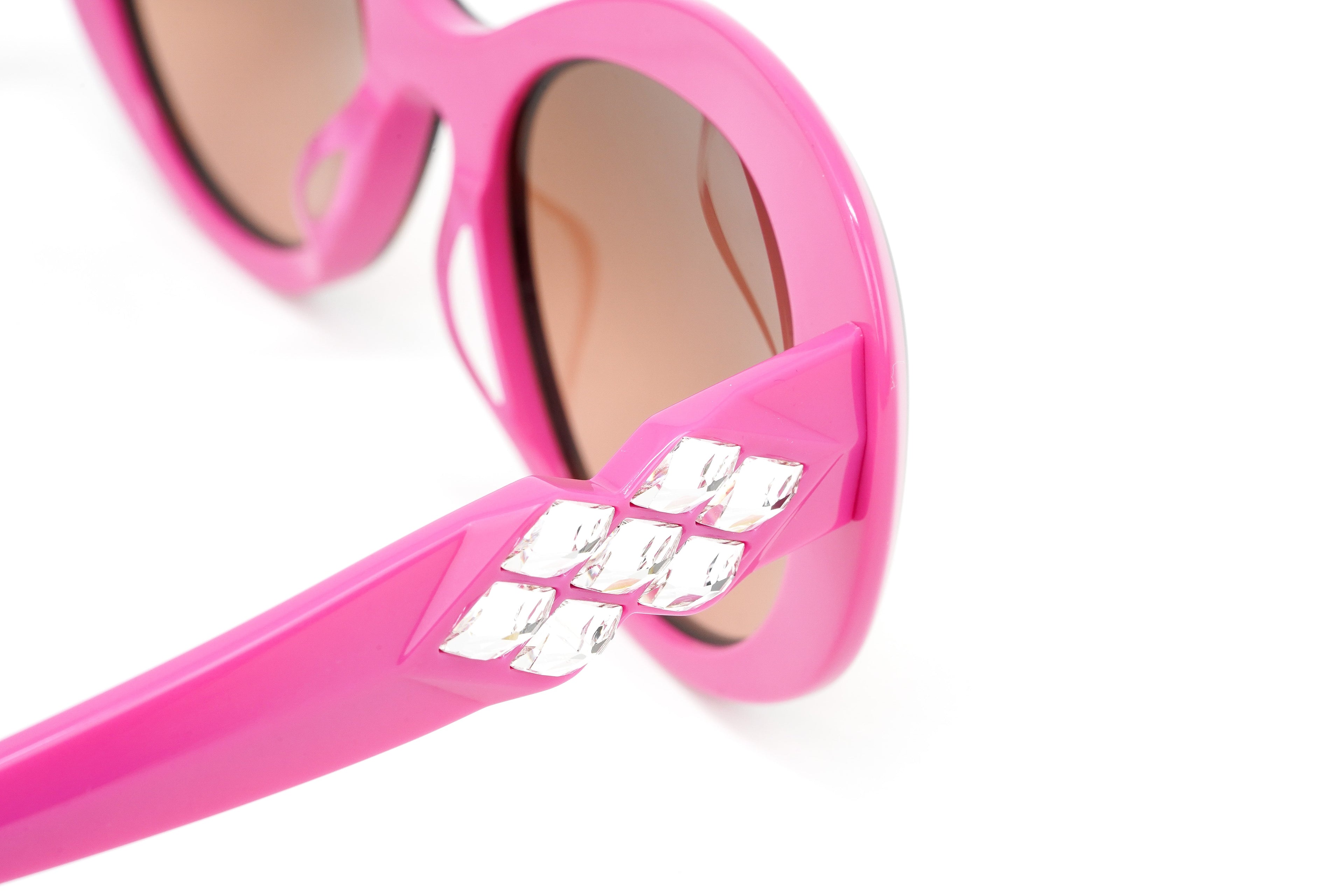 Swarovski Women's Sunglasses Oval Cat Eye Tortoise Pink