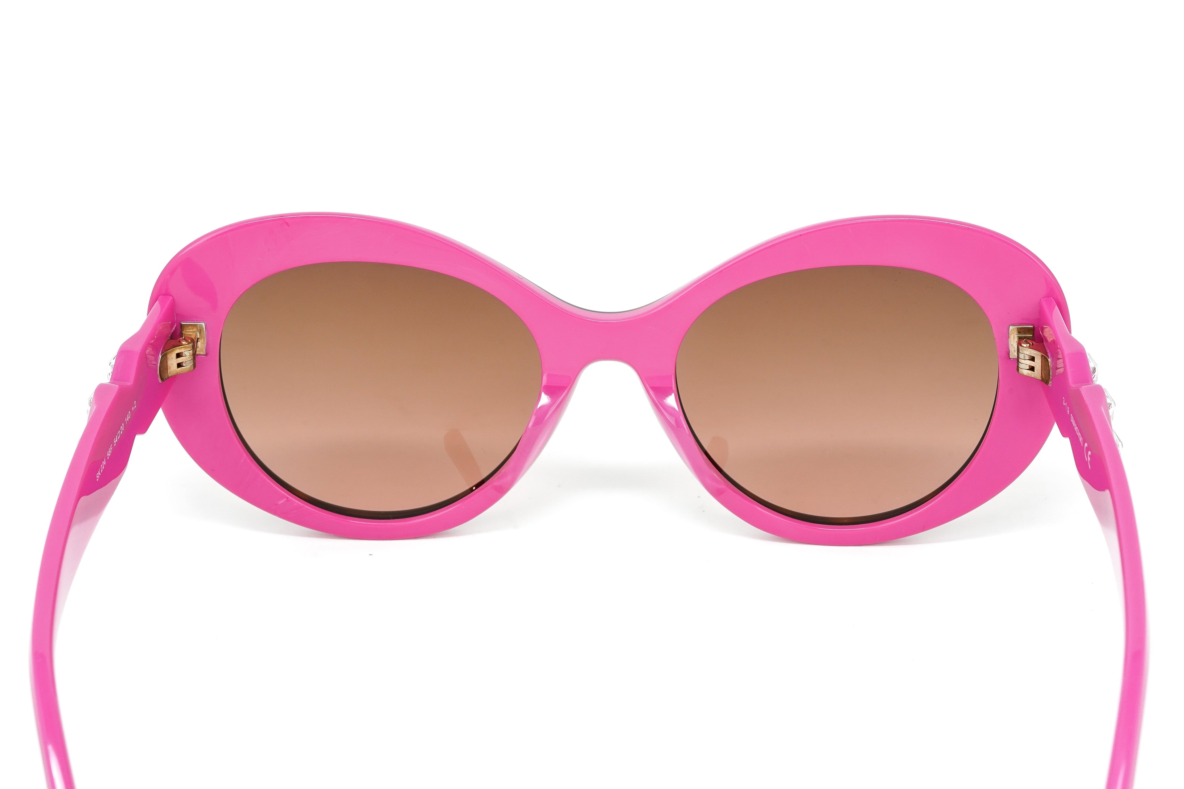 Swarovski Women's Sunglasses Oval Cat Eye Tortoise Pink