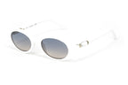 Swarovski Women's Sunglasses Oval Slim White
