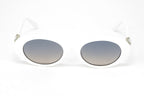 Swarovski Women's Sunglasses Oval Slim White
