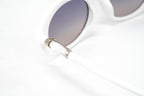 Swarovski Women's Sunglasses Oval Slim White