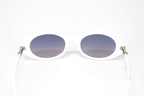 Swarovski Women's Sunglasses Oval Slim White