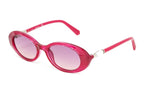 Swarovski Women's Sunglasses Oval Translucent Fuchsia Pink