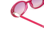 Swarovski Women's Sunglasses Oval Translucent Fuchsia Pink
