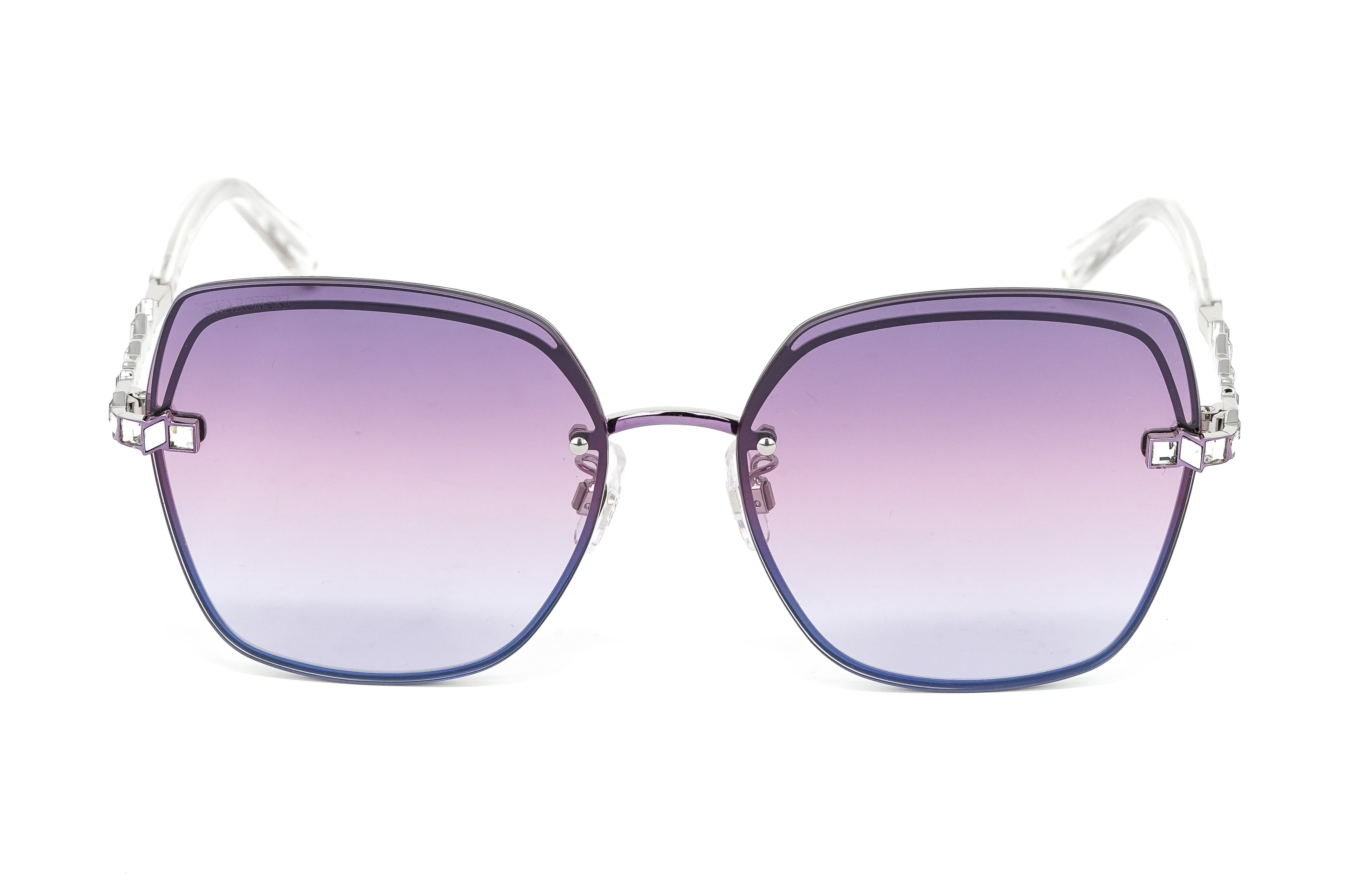 Swarovski Women's Sunglasses Square Gradient Purple