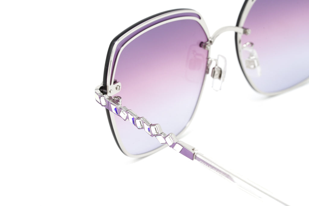 Swarovski Women's Sunglasses Square Gradient Purple